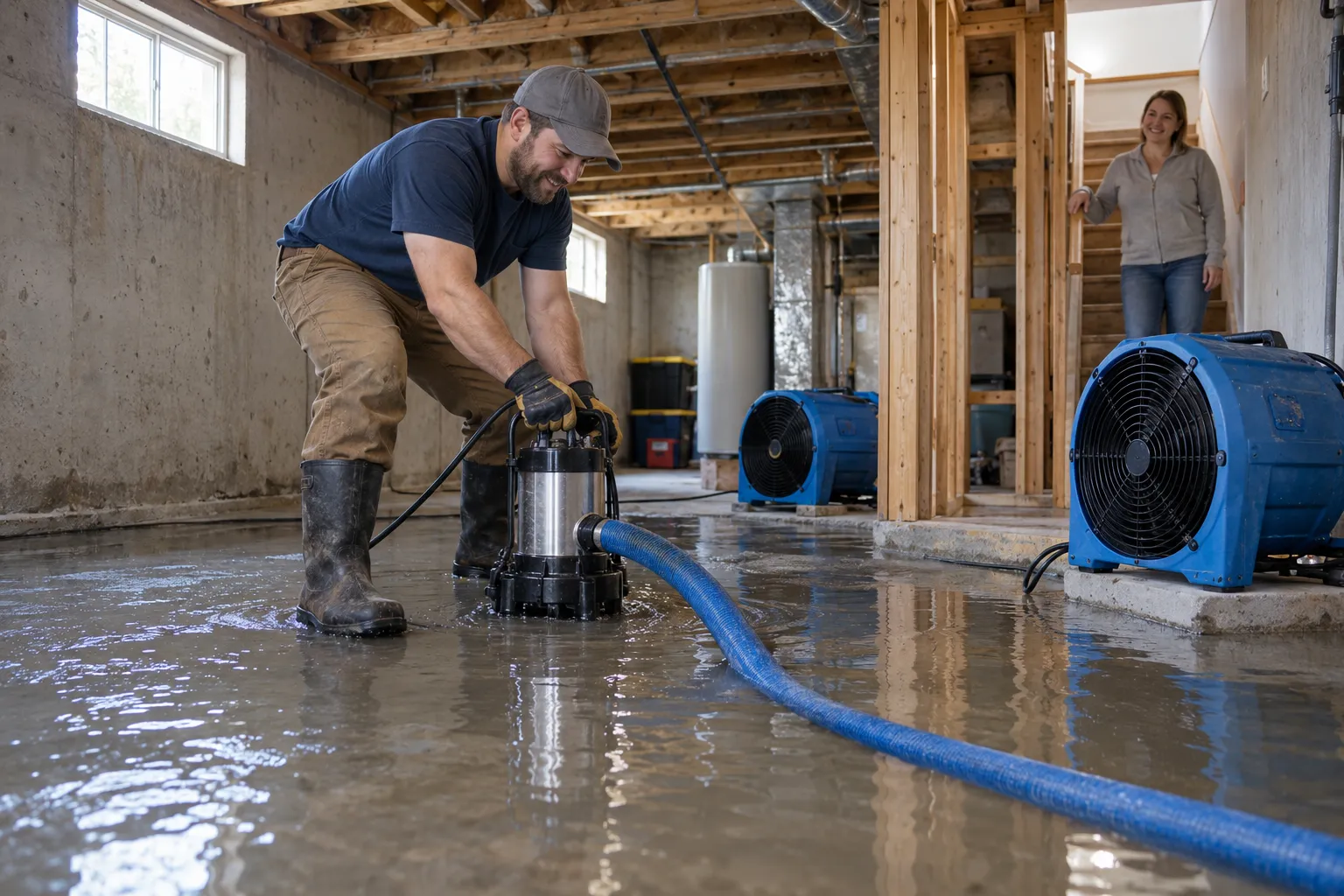 Flooded Basement Cleanup in Lansing, MI